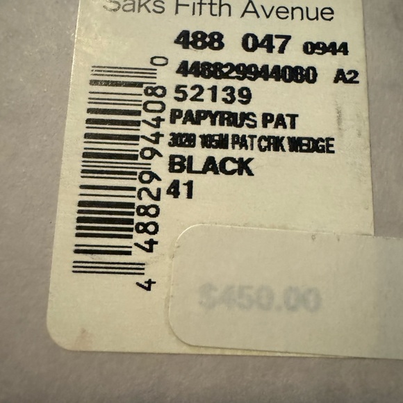 Jimmy Choo Papyrus Cork Wedge Sandals Size 41 - Picture 7 of 7